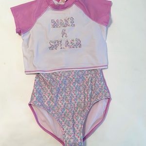 Cat & Jack Girls mermaid swimsuit size XL